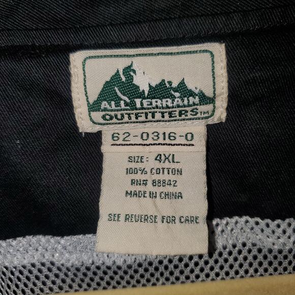 All Terrain Outfitters 4XL Black Outdoor Fishing Utility Vest Multi Pocket - Picture 2 of 9
